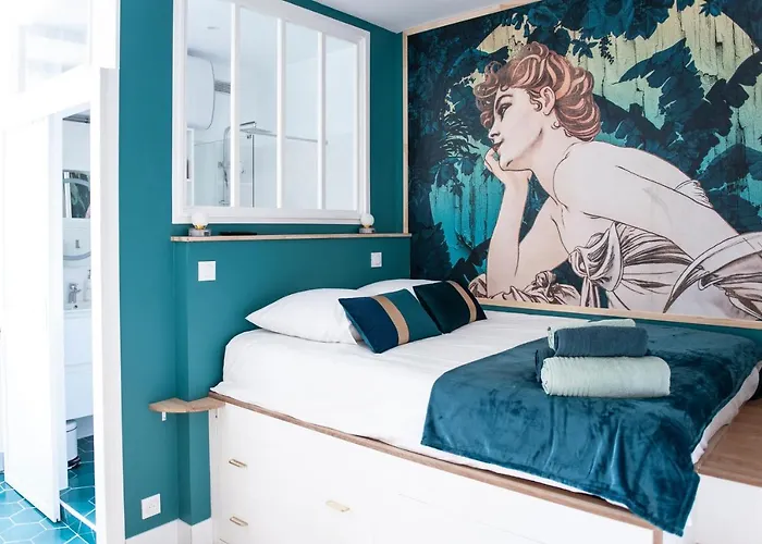 Daire Blue Cocoon - Hyper Centre - Plage A Pied - Wifi